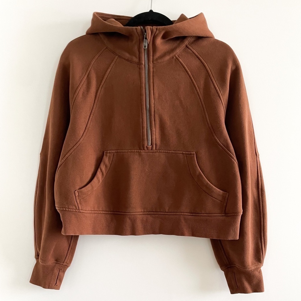 Lululemon Scuba Oversized 1/2 Zip (Brown)